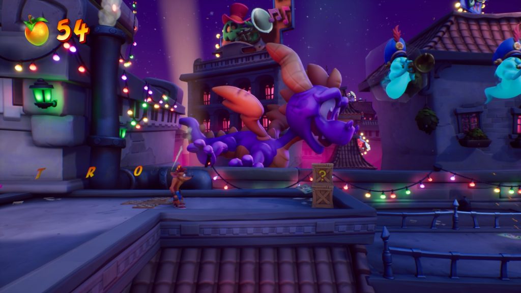 Guiño a Spyro en Crash Bandicoot